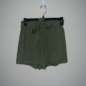 Olive green shorts super high rise soft shortie SO XS